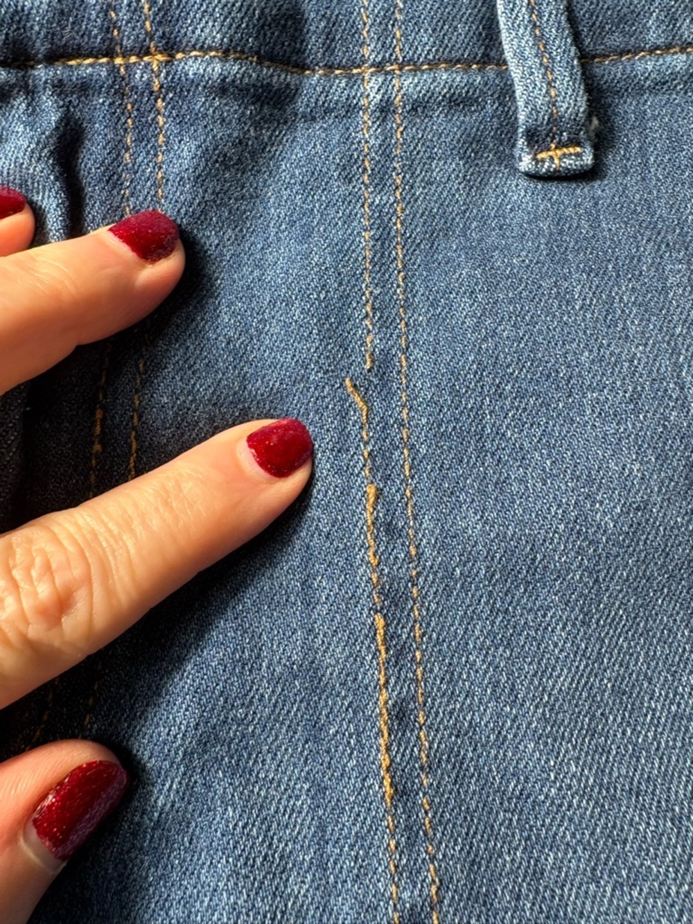 Chico's Mid-Blue Cropped Straight-Leg Jeans - Picture 12 of 14